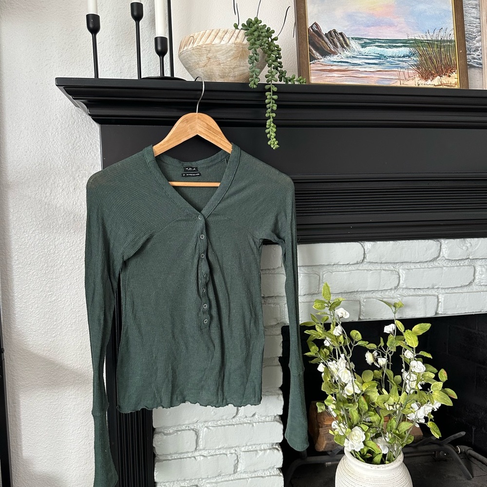 Urban Outfitters Out From Under Every Day Snap Henley Top